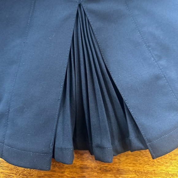 Roberto Cavalli Black Wool Straight Skirt With Gold Tone Zippers Size 46 - Picture 8 of 10